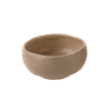 Natural yellow enamel round bowl